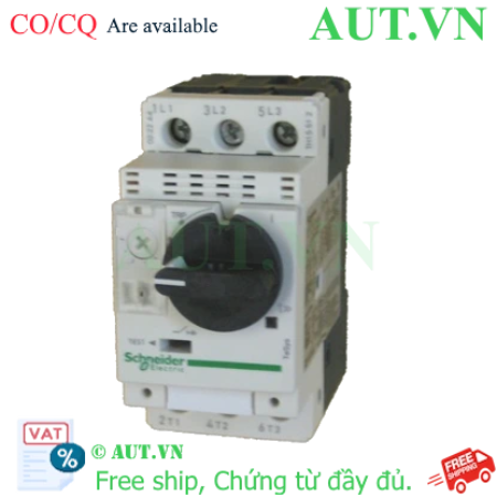 Ảnh của CB Bảo Vệ Động Cơ Schneider GV2P01 (0.1-0.16A) - 3 Pha, Chống Quá Tải