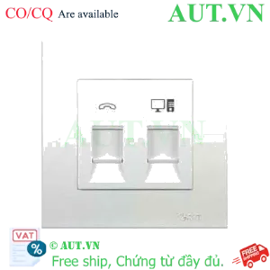 Ảnh của Ổ cắm điện thoại và mạng Cat5e Schneider KB32TS_RJ5E