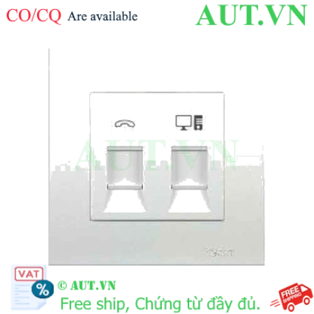 Ảnh của Ổ cắm điện thoại và mạng Cat5e Schneider KB32TS_RJ5E