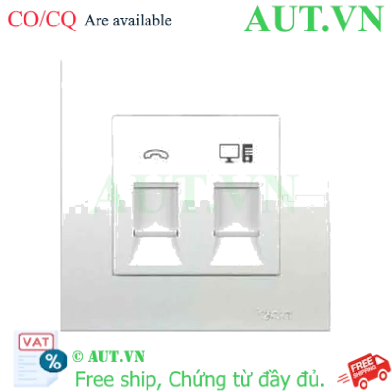 Ảnh của Ổ cắm điện thoại và mạng Cat5e Schneider KB32TS_RJ5E