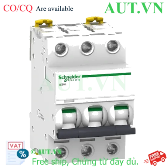 Ảnh của MCB Schneider A9F94310 10A 15kA 3P