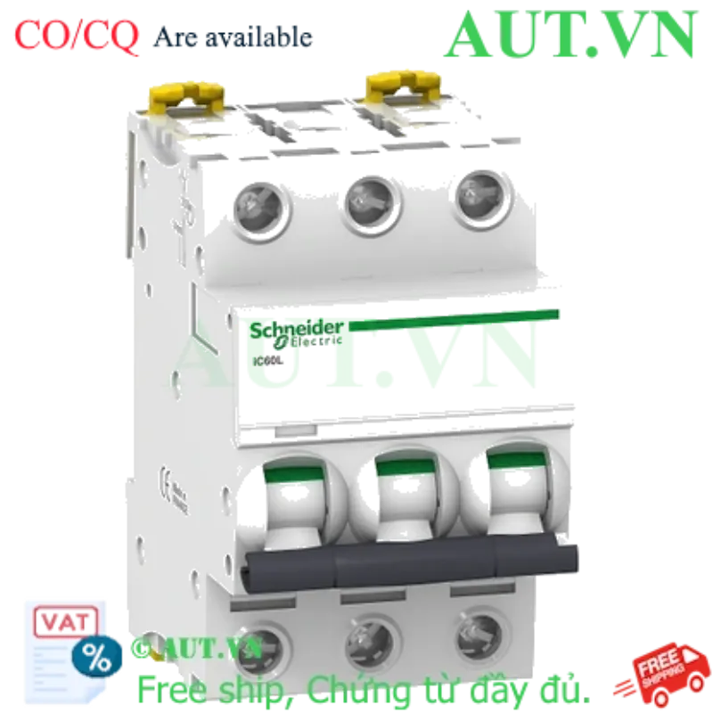 Ảnh của MCB Schneider A9F94310 10A 15kA 3P