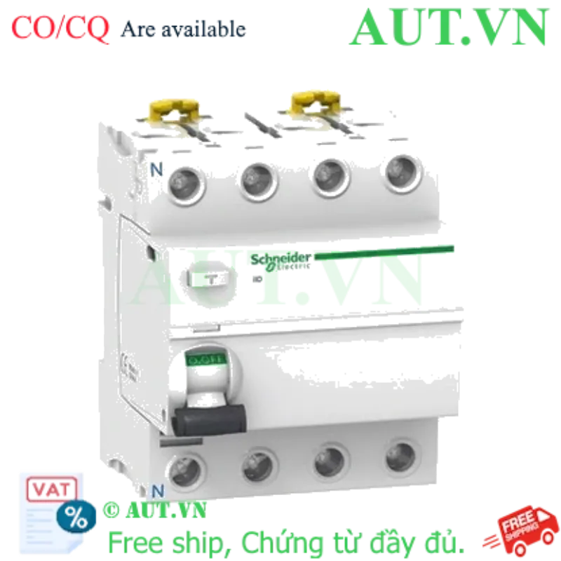 Ảnh của CB chống rò Schneider A9R14491 100A 300mA 4P