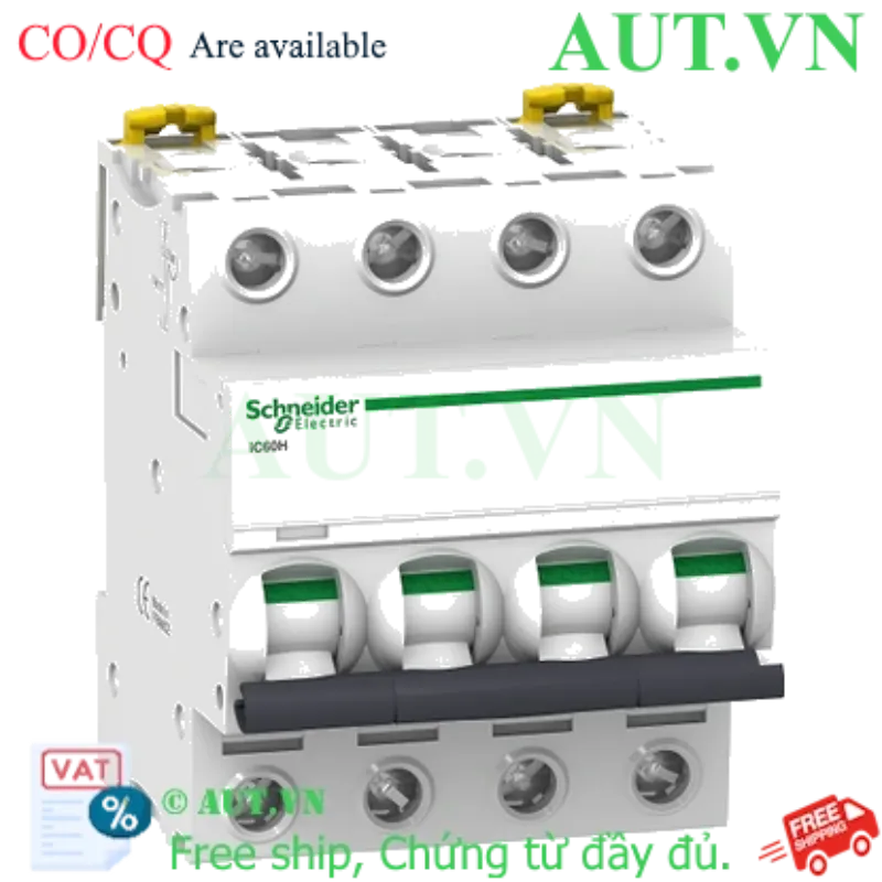 Ảnh của MCB Schneider A9F84406 6A 10kA 4P