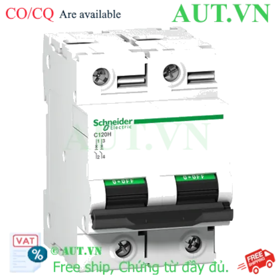 Ảnh của MCB Schneider A9N18459 125A 15kA 2P