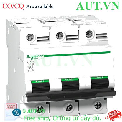 Ảnh của MCB Schneider A9N18364 63A 10kA 3P