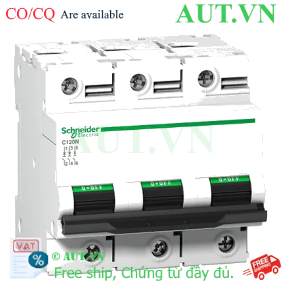 Ảnh của MCB Schneider A9N18364 63A 10kA 3P