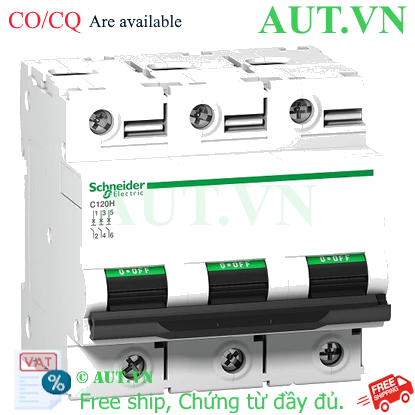 Ảnh của MCB Schneider A9N18467 63A 15kA 3P