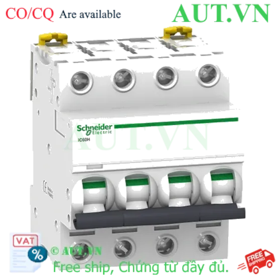 Ảnh của MCB Schneider A9F84450 50A 10kA 4P