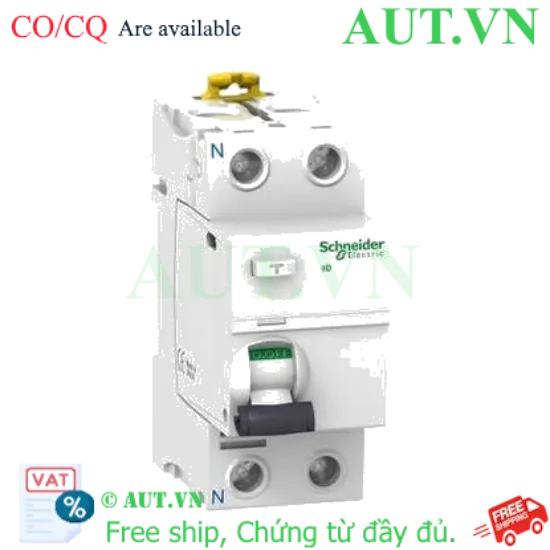 Ảnh của CB chống rò Schneider A9R11291 100A 30mA 2P
