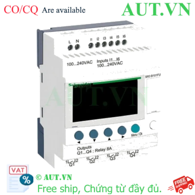 Ảnh của PLC Schneider SR3B101FU 110-220V (6 in/4 out Relay)
