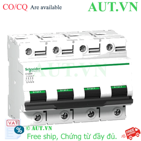 Ảnh của MCB Schneider A9N18478 63A 15kA 4P