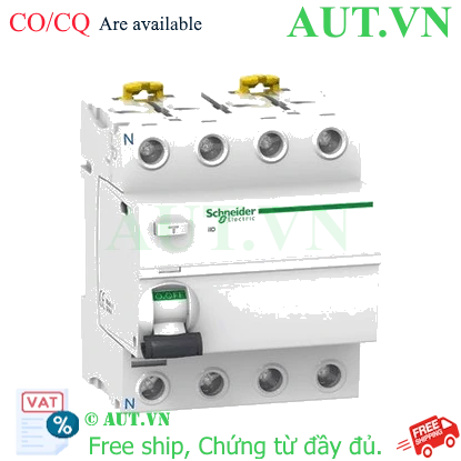 Ảnh của CB chống rò Schneider A9R15491 100A 300mA[S] 4P