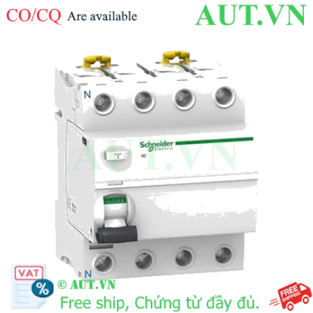 Ảnh của CB chống rò Schneider A9R15491 100A 300mA[S] 4P
