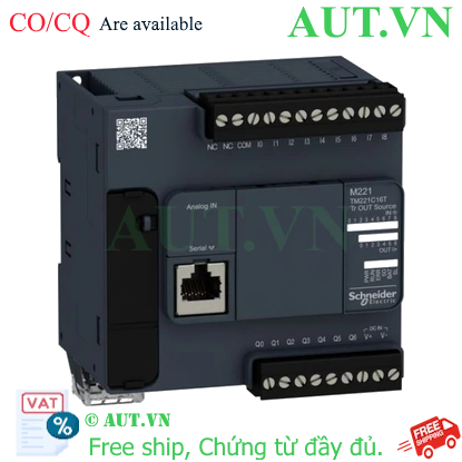 Ảnh của PLC Schneider TM221C16T 24V (9 in/7 out Transistor)