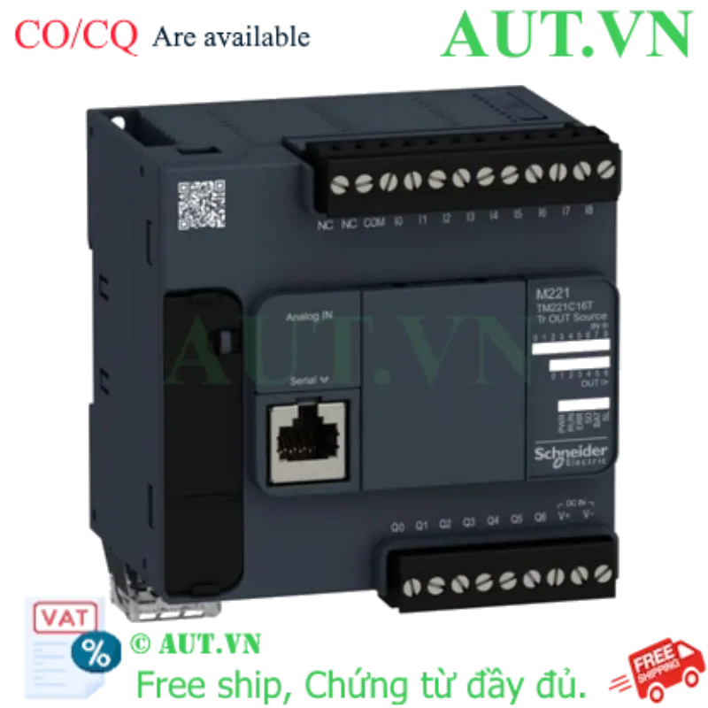 Ảnh của PLC Schneider TM221C16T 24V (9 in/7 out Transistor)