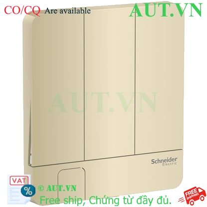 Ảnh của Mặt cho 3 công tắc có móc treo khoá Schneider E8333KH_WG_G19