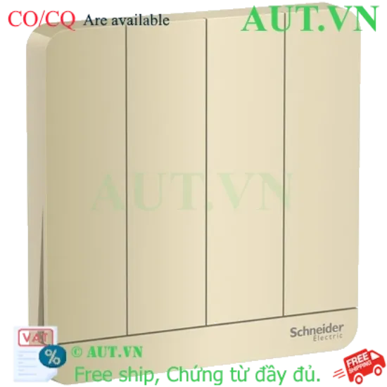 Ảnh của Mặt cho 4 công tắc Schneider E8334_WG_G19