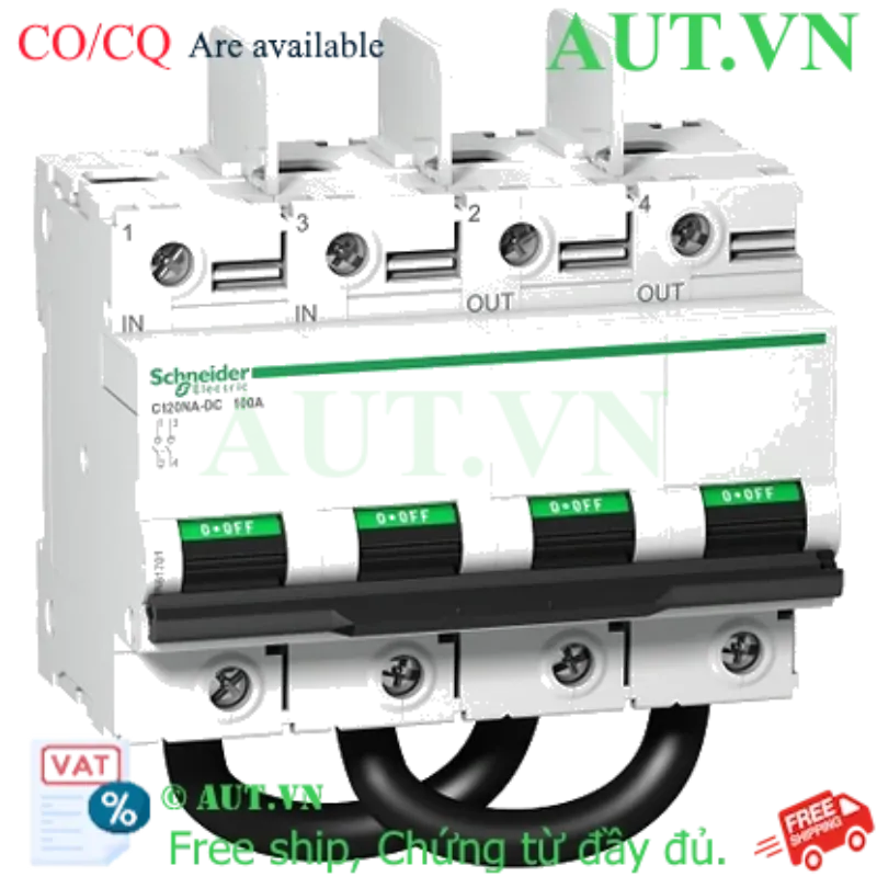 Ảnh của MCB DC Schneider A9N61701 100A 1000VDC 2P