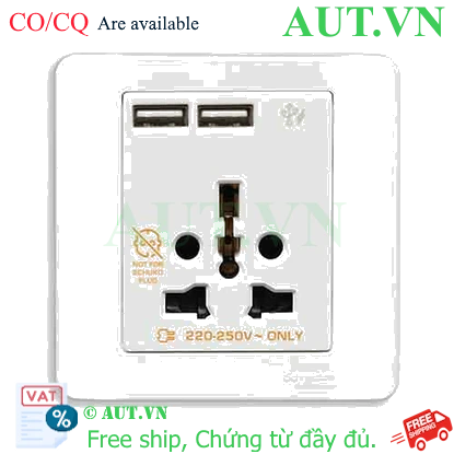 Ảnh của Ổ cắm đa năng và USB đôi E8442616USB_WE_G19