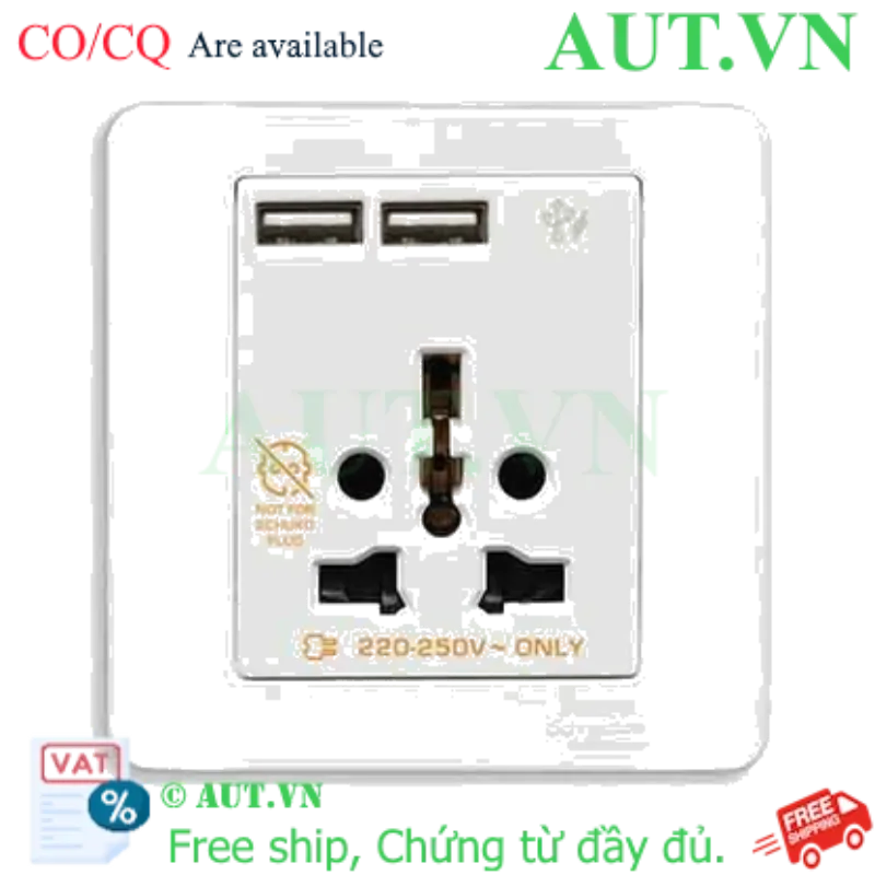 Ảnh của Ổ cắm đa năng và USB đôi E8442616USB_WE_G19