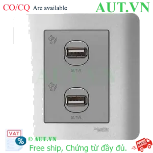 Ảnh của Ổ sạc USB đôi 2.1A Schneider E8432USB_SA_G19