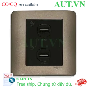 Ảnh của Ổ sạc USB đôi 2.1A Schneider E8432USB_SZ_G19