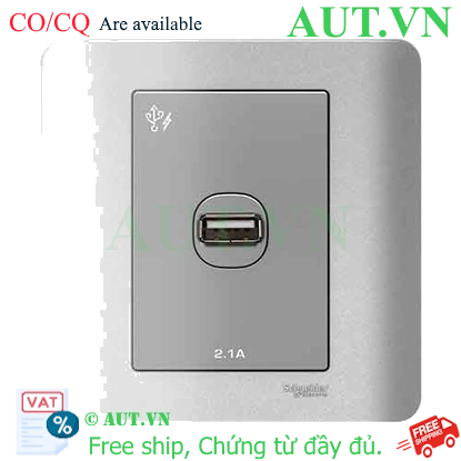 Ảnh của Ổ sạc USB đơn 2.1A Schneider E8431USB_SZ_G19