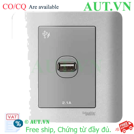 Ảnh của Ổ sạc USB đơn 2.1A Schneider E8431USB_SZ_G19