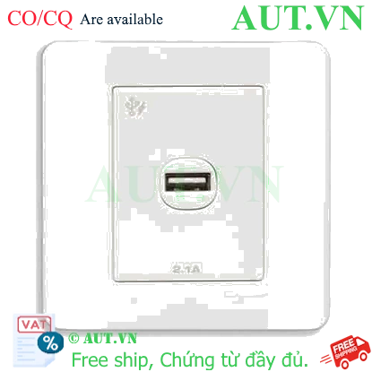 Ảnh của Ổ sạc USB đơn 2.1A Schneider E8431USB_WE_G19