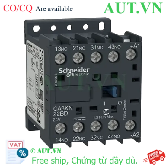 Ảnh của Relay điều khiển Schneider CA3KN22BD