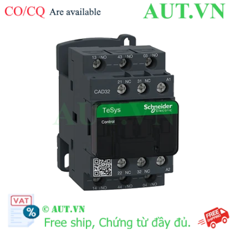 Ảnh của Relay Điều Khiển Schneider CAD32D7 - 5 Tiếp Điểm, 10A, 42VAC