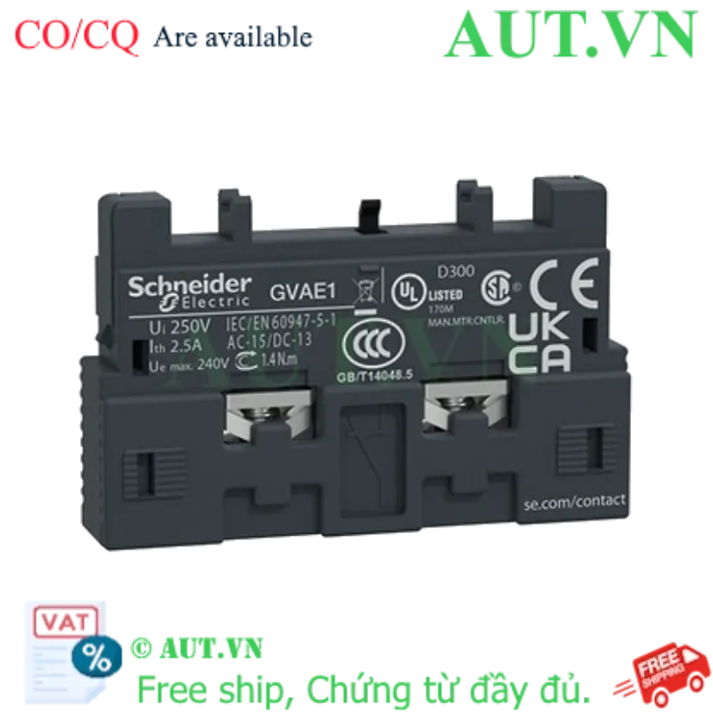 Ảnh của Tiếp điểm phụ Schneider GVAE1