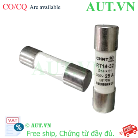 Ảnh của Cầu chì sứ dạng ống 14x32mm CHINT RT14-32 25A 