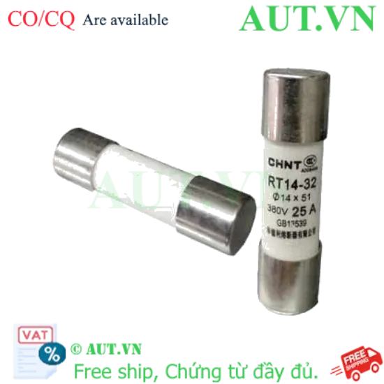 Ảnh của Cầu chì sứ dạng ống 14x32mm CHINT RT14-32 25A 