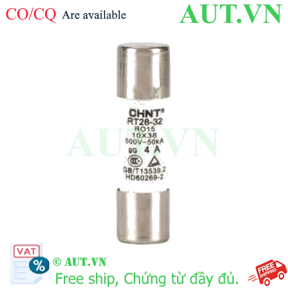 Ảnh của Cầu chì hình ống CHINT RT28-32 4A gG/gL 