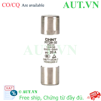 Ảnh của Cầu chì hình ống CHINT RT28-32 20A gG/gL 