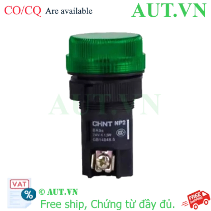 Ảnh của Đèn báo CHINT NP2-EV163 24VAC 24VAC D22 (Xanh)