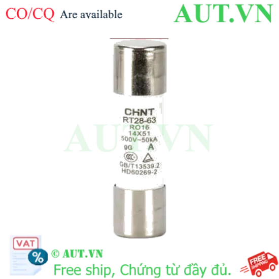 Ảnh của Cầu chì hình ống CHINT RT28-63 12A gG/gL 