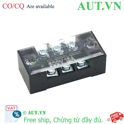 Ảnh của Cầu đấu domino Chint TB-1503 - 3P - 15A - 600V - chính hãng