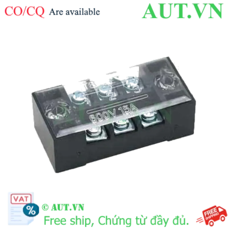 Ảnh của Cầu đấu domino CHINT TB-1503 3P 15A 600V Chính Hãng