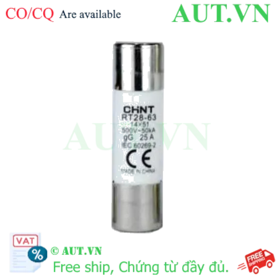 Ảnh của Cầu chì hình ống CHINT RT28-63 25A gG/gL 