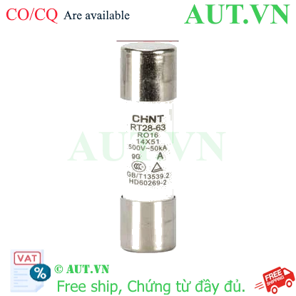 Ảnh của Cầu chì hình ống CHINT RT28-63 20A gG/gL 