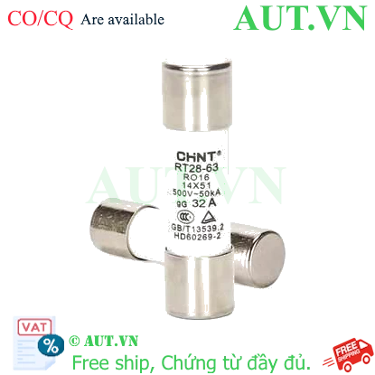 Ảnh của Cầu chì hình ống CHINT RT28-63 32A gG/gL 