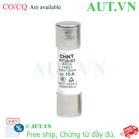 Ảnh của Cầu chì hình ống CHINT RT28-63 10A gG/gL 