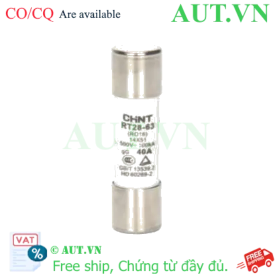 Ảnh của Cầu chì hình ống CHINT RT28-63 40A gG/gL 