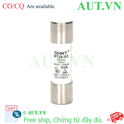 Ảnh của Cầu chì hình ống CHINT RT28-63 63A gG/gL 