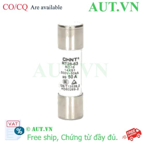 Ảnh của Cầu chì hình ống CHINT RT28-63 50A gG/gL 