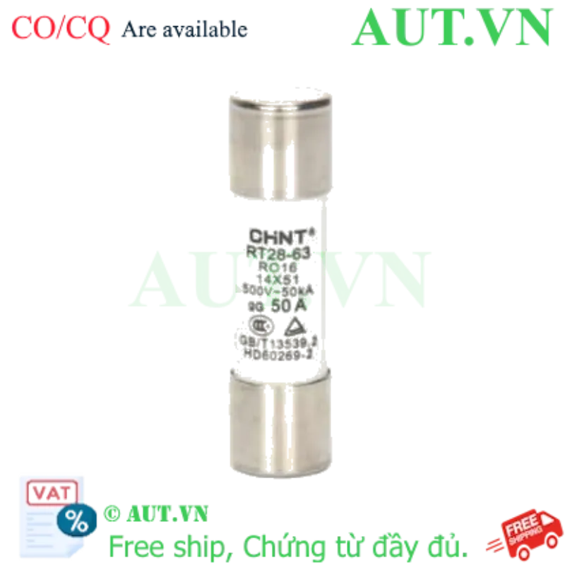 Ảnh của Cầu chì hình ống CHINT RT28-63 50A gG/gL 