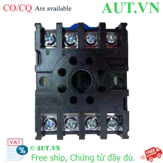 Ảnh của Đế Rơ Le CHINT CZF08A - 8 Chân, 10A, Lắp Thanh Ray DIN Chính Hãng